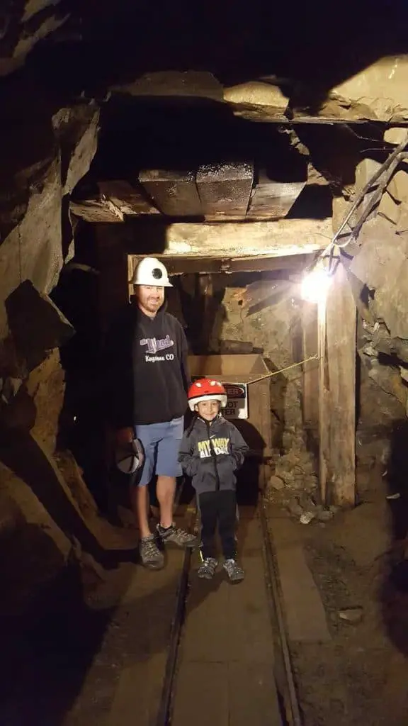 Chad and Eli in the back of the Country Boy Mine in Breckenridge, Colorado