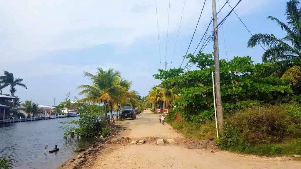 Dirt Road in Placencia Belize