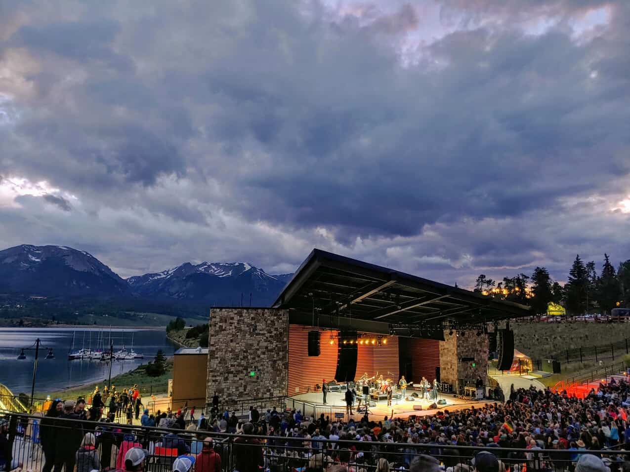 Sunset at the Dillon Amphitheater