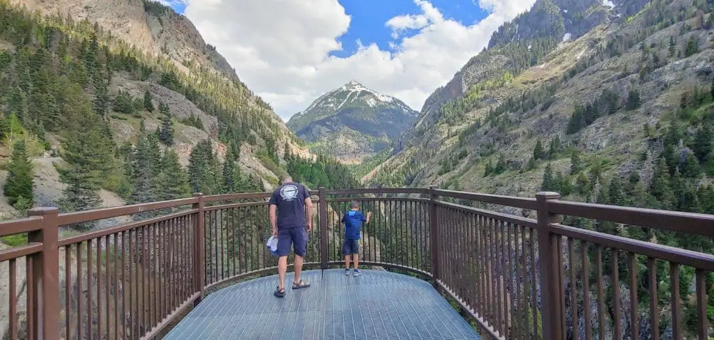 Viewpoint on the Million Dollar Highway - One of the things to do in Ouray Colorado