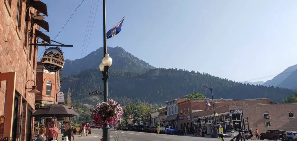 Ouray Colorado Main Street In The Summer