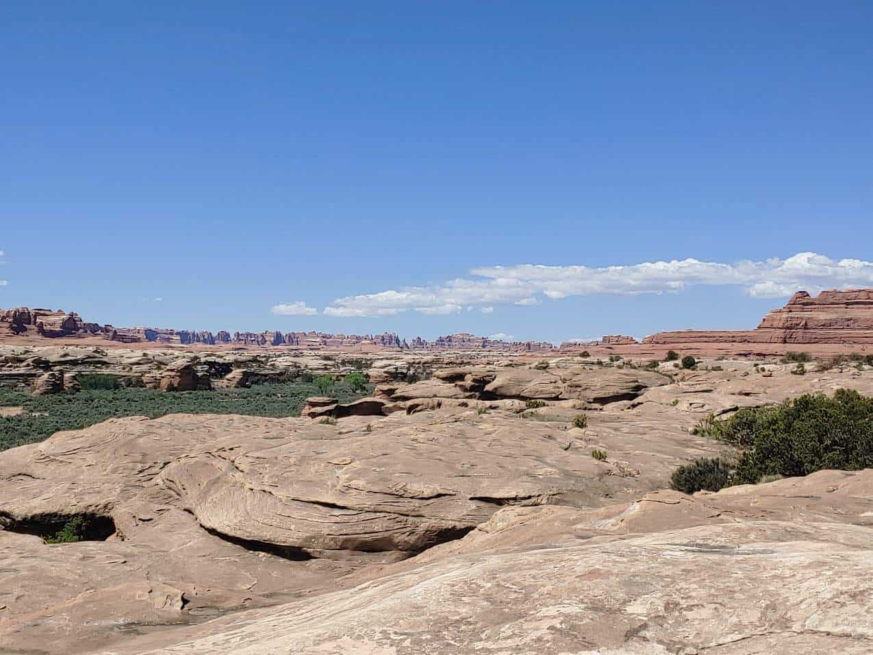 distant view of the needles - Canyonlands National Park Itinerary