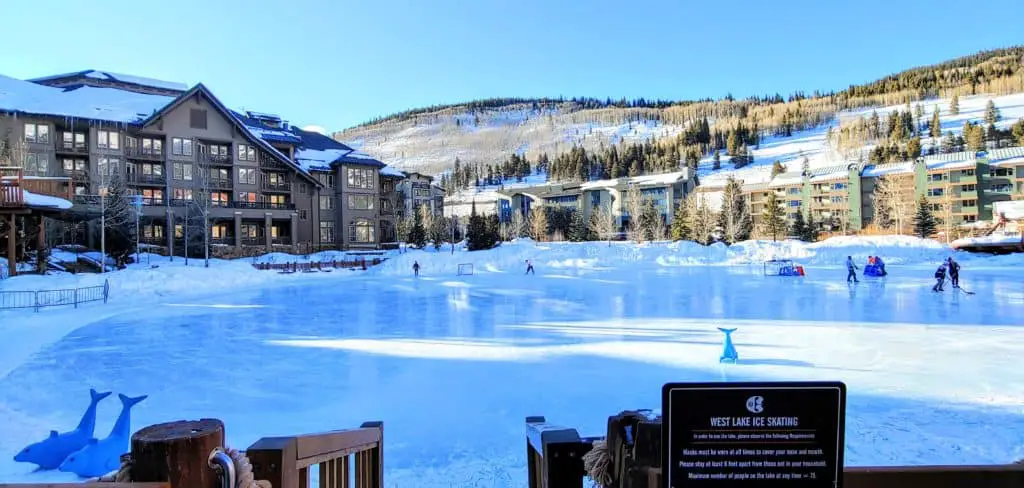 Copper Mountain West Lake Ice Skating 
