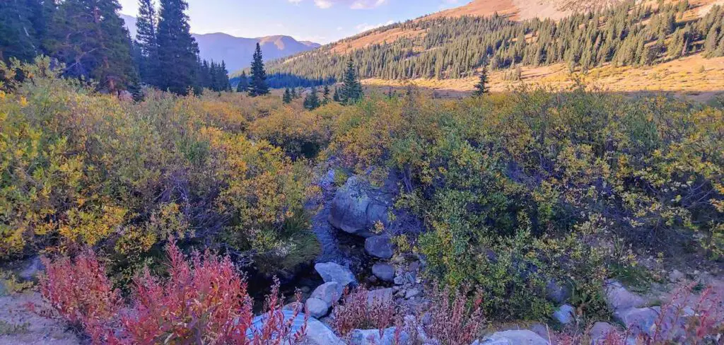 Scenic river and mountains in Colorado