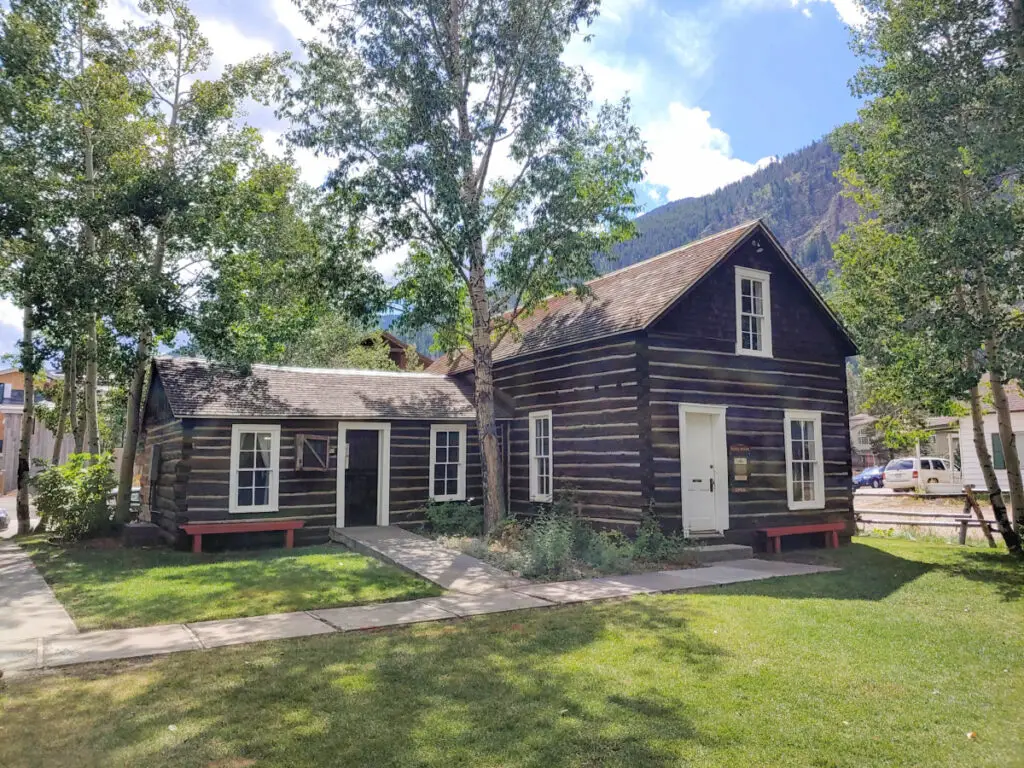 Old cabin in Frisco Colorado, part of Frisco Historic Park and Museum